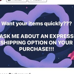 Ask me about an express shipping option 📦
